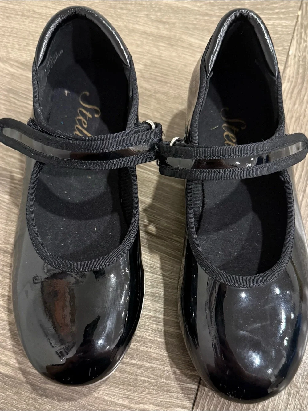 Stele Black Tap Shoes-Patent Mary Jane